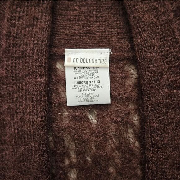 No Boundaries Brown Sweater Vest Size L - Picture 4 of 8